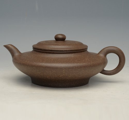 高俭紫砂壶 虚扁 