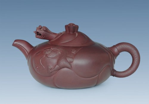 刘建强紫砂壶 鱼化龙（特大） 