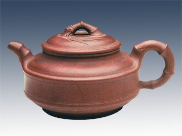 范国明紫砂壶 双线竹鼓 