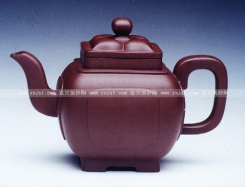 余其元紫砂壶 四方菱花壶 