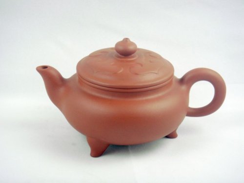 吴祥大紫砂壶 高脚如意(红清泥)280CC 