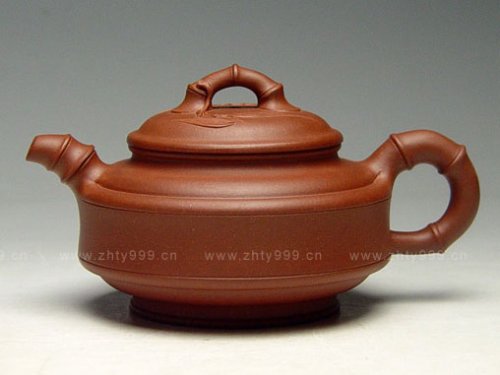 陈珍华紫砂壶 中双线竹鼓 