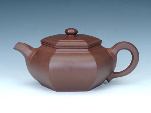 周奇鸣紫砂壶 大彬六方壶 