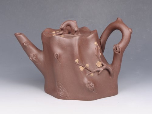 吴耀清紫砂壶 梅桩壶 