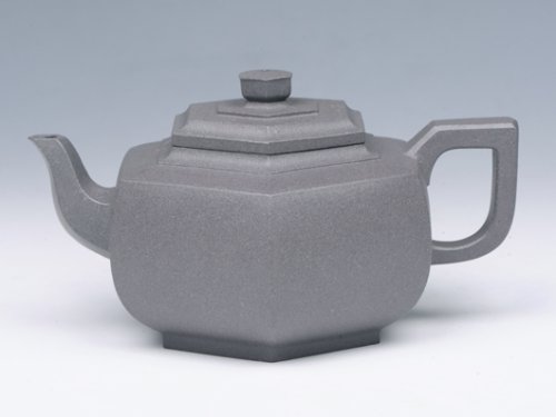 钱红月紫砂壶 雪华壶 