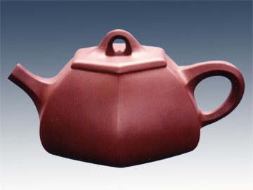 陈午敏紫砂壶 六方石瓢 