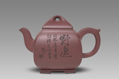束旦生紫砂壶 汉方壶 