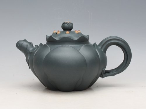 浦兮凤紫砂壶 荷花 原矿民国绿泥... 