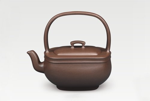 王奋良紫砂壶 方润提梁 