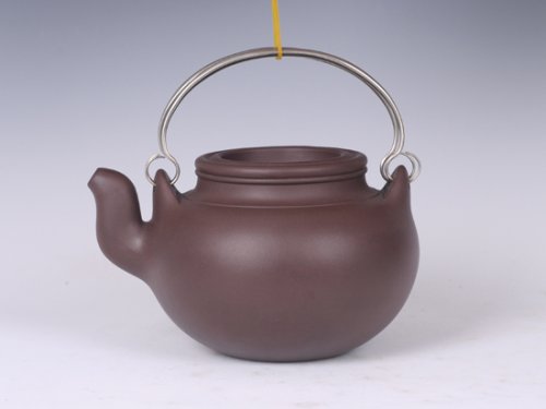 周薇紫砂壶 蛋包提梁 