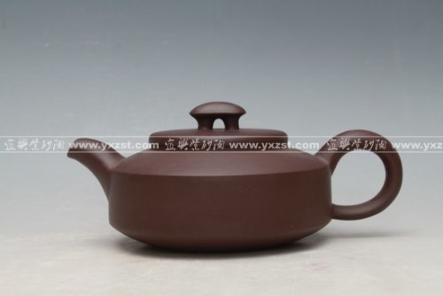邓承彬紫砂壶 汉扁 280CC 