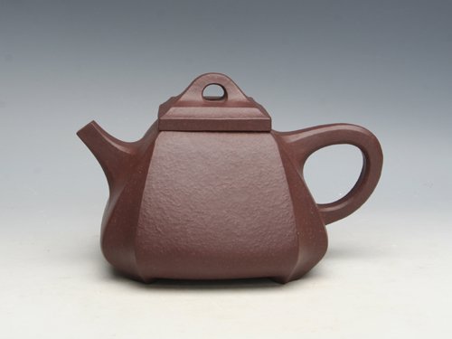 邵慧琴紫砂壶 大四方抽角石瓢 容量：550CC 