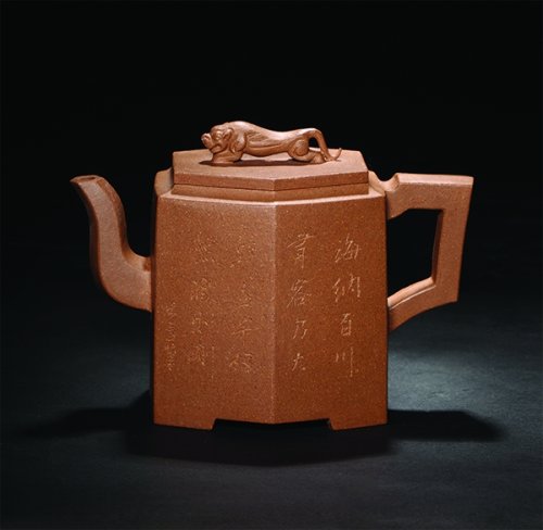 盛东兴紫砂壶 六方虎啸 