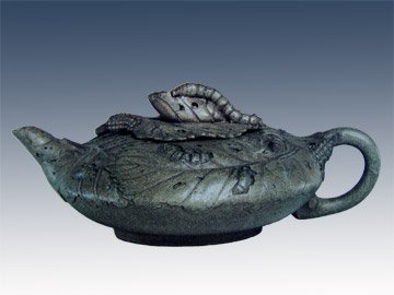 陈鸣远紫砂壶 蚕桑壶 