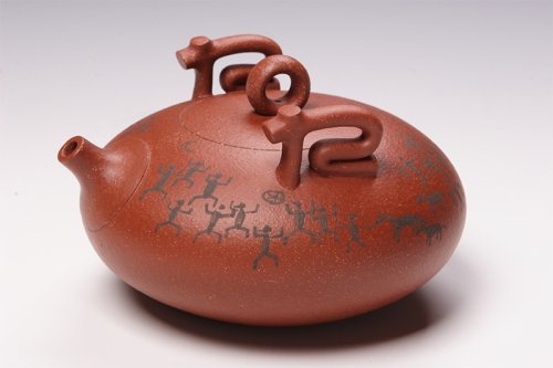 曹亚麟紫砂壶 光·日·九个太阳的传说（壶） 