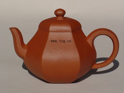 汤杰紫砂壶 六方玲珑壶 
