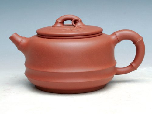 吴军虎紫砂壶 矮竹韵壶 