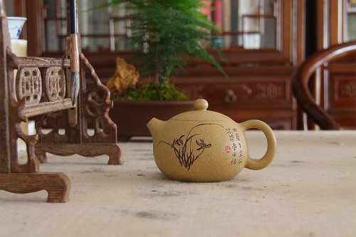 范微琴紫砂壶 墨韵系列四 