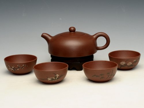 邵文紫砂壶 半月套壶 