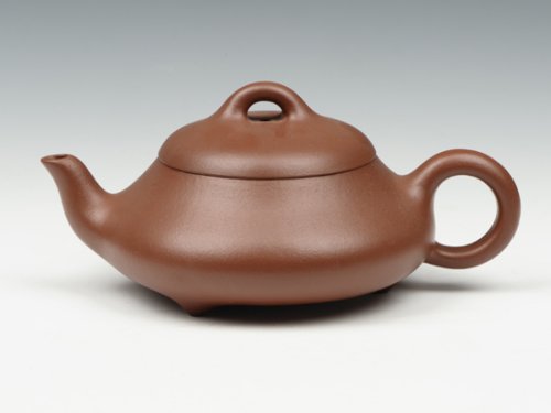 任祁英紫砂壶 三脚石瓢 