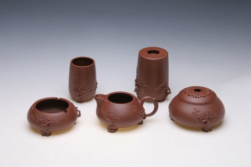 范建军紫砂壶 岁寒三友茶器具 