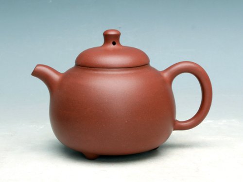 吴军虎紫砂壶 三脚乳丁壶 