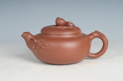 张青萍紫砂壶 寿桃 (1) 