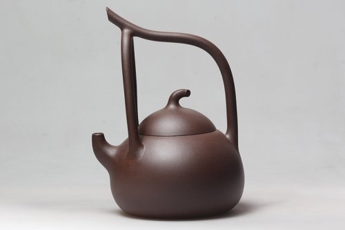 周仪赟紫砂壶 匏瓜提梁 