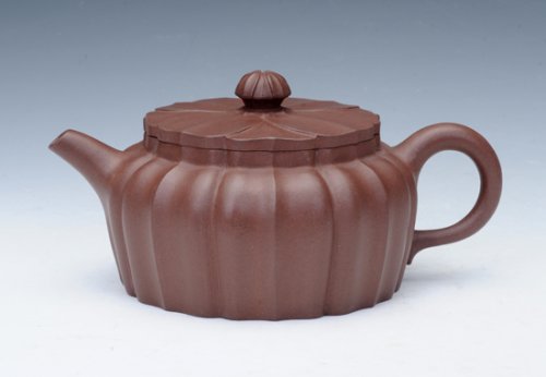 周建伟紫砂壶 葵八瓣 