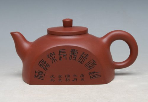 吴国芬紫砂壶 半圆 