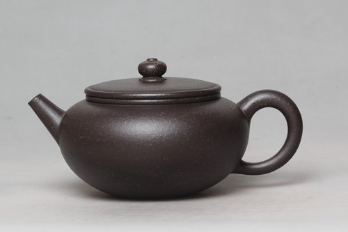 刁俊峰紫砂壶 怡圆（紫玉金砂） 