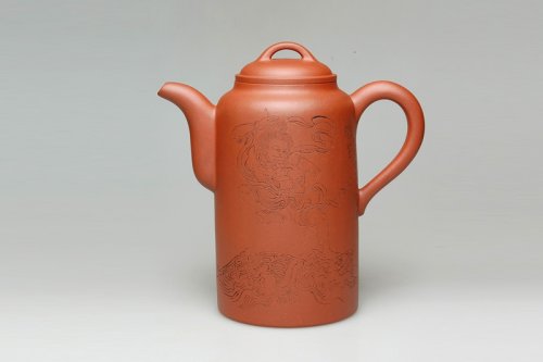 鲍峰岩紫砂壶 独占鳌头壶 