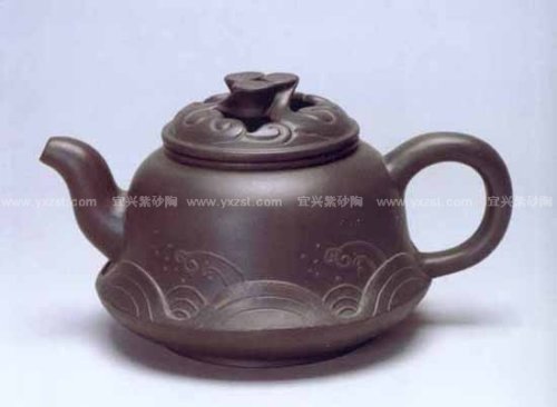 王石耕紫砂壶 云水藏龙壶 