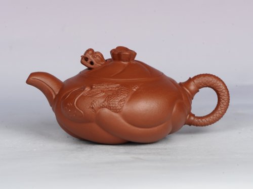 吴建军紫砂壶 鱼化龙 