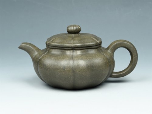 刘亚萍紫砂壶 葵仿古壶 