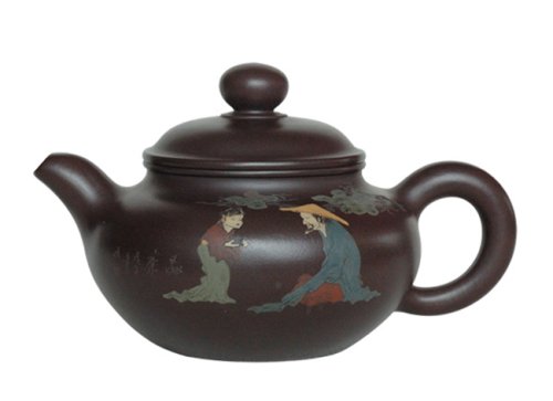 陈正初紫砂壶 泥绘仿古 250CC 