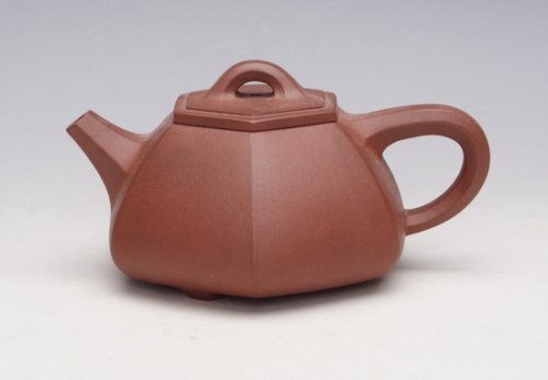 陆仕兴紫砂壶 六方石瓢 