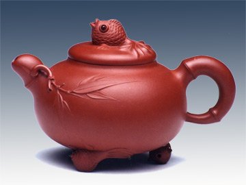 陈焱紫砂壶 金鱼壶 