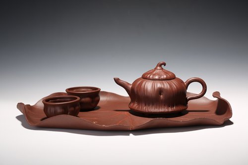 王玉美紫砂壶 莲生贵子 