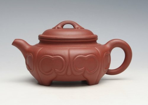 王丽紫砂壶 仿古如意 