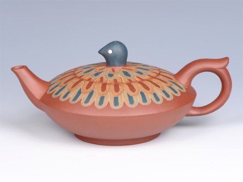 曾红清紫砂壶 - 孔雀开屏 - 