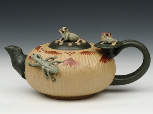 王秀娟紫砂壶 荷叶青蛙 