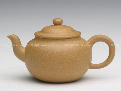 褚婷圆紫砂壶 莲子壶（梨皮冻） 