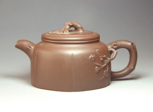 欧亚菲紫砂壶 屏梅 