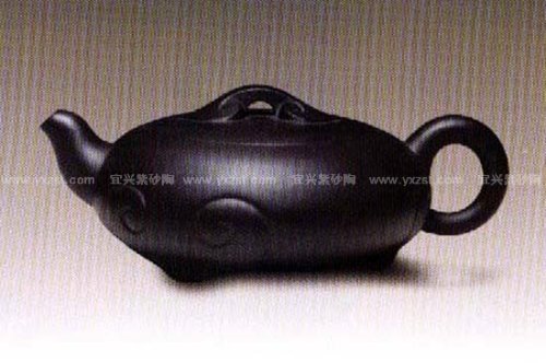 姚亚勤紫砂壶 玉扁如意 