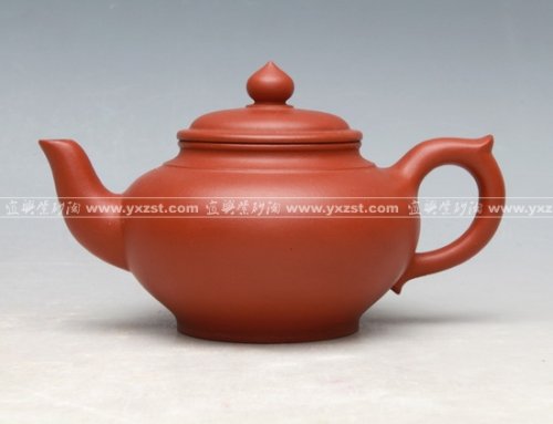 冯文娟紫砂壶 小红泥笑樱壶 