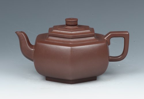 戴建明紫砂壶 六方雪华 