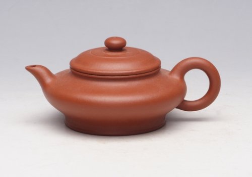 陈学和紫砂壶 虚扁 