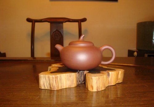 汪晖紫砂壶 小茄段 