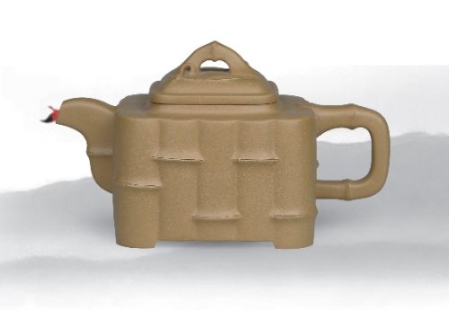 孙跃强紫砂壶 四方竹段 